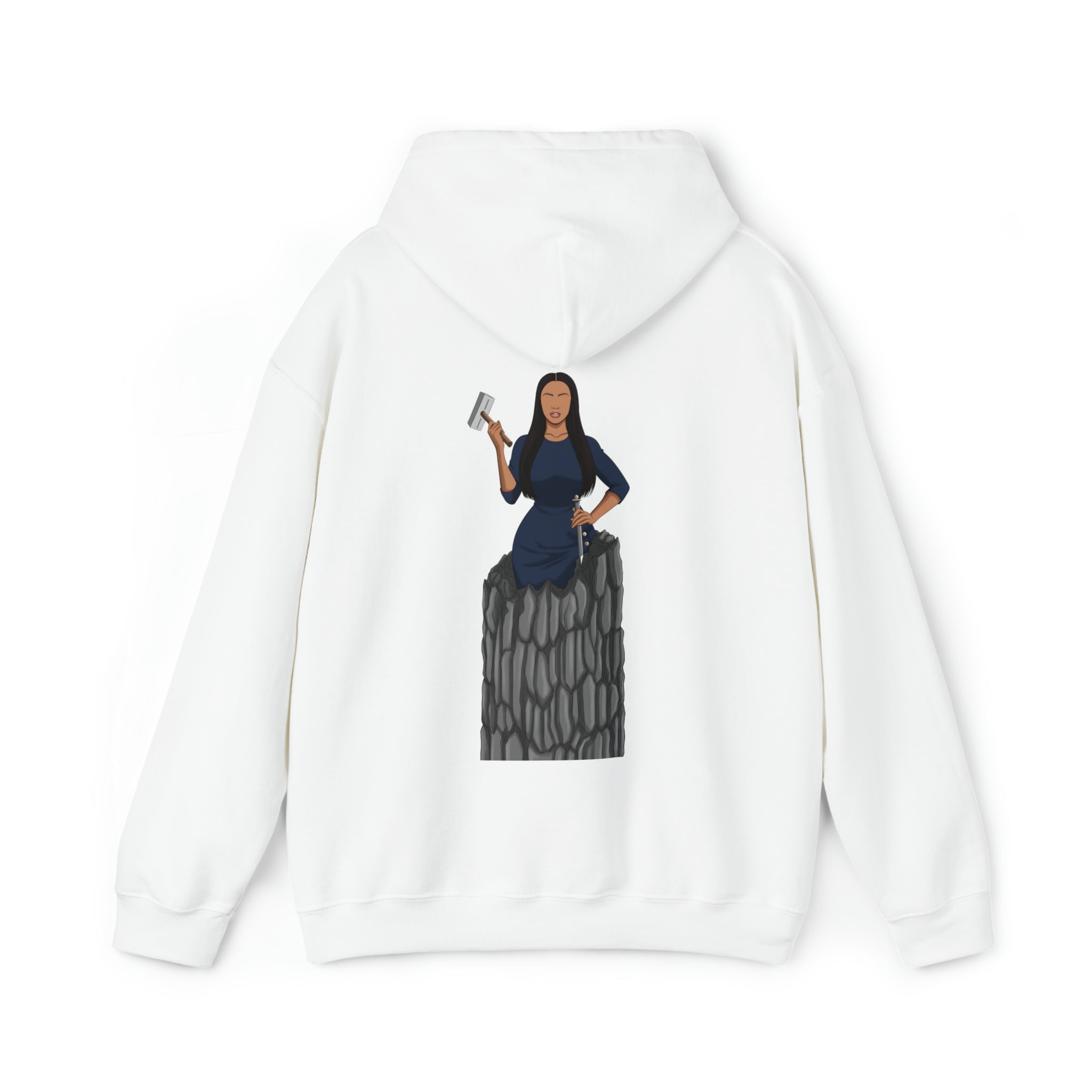 A person working hard to better his/herself - Heavy Blend™ Self-Made Hoodie - Woman #9