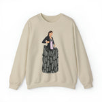 A person working hard to better his/herself - Self-Made Sweatshirt Heavy Blend™ Crewneck - woman #8 - Breakthrough Collection