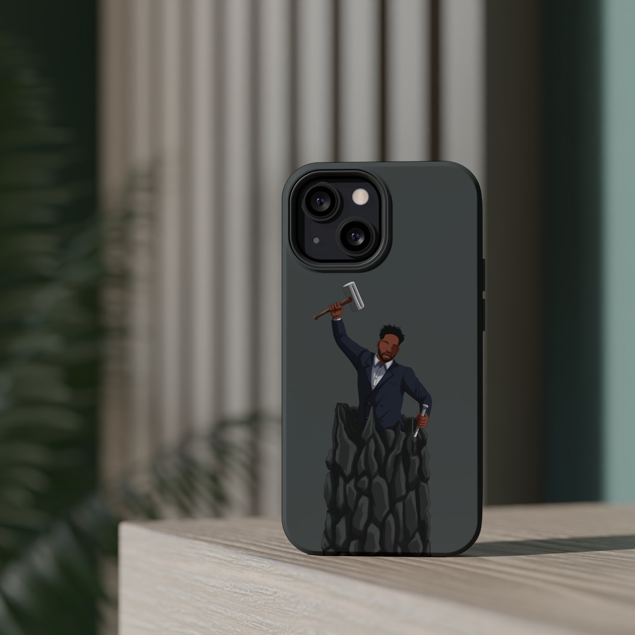 A person working hard to better his/herself - MagSafe Tough Case - Self-Made Man #1 - Breakthrough Collection