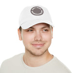 A person working hard to better his/herself - Self-Made Entrepreneur Hat with Leather Patch (Round) - Breakthrough Collection