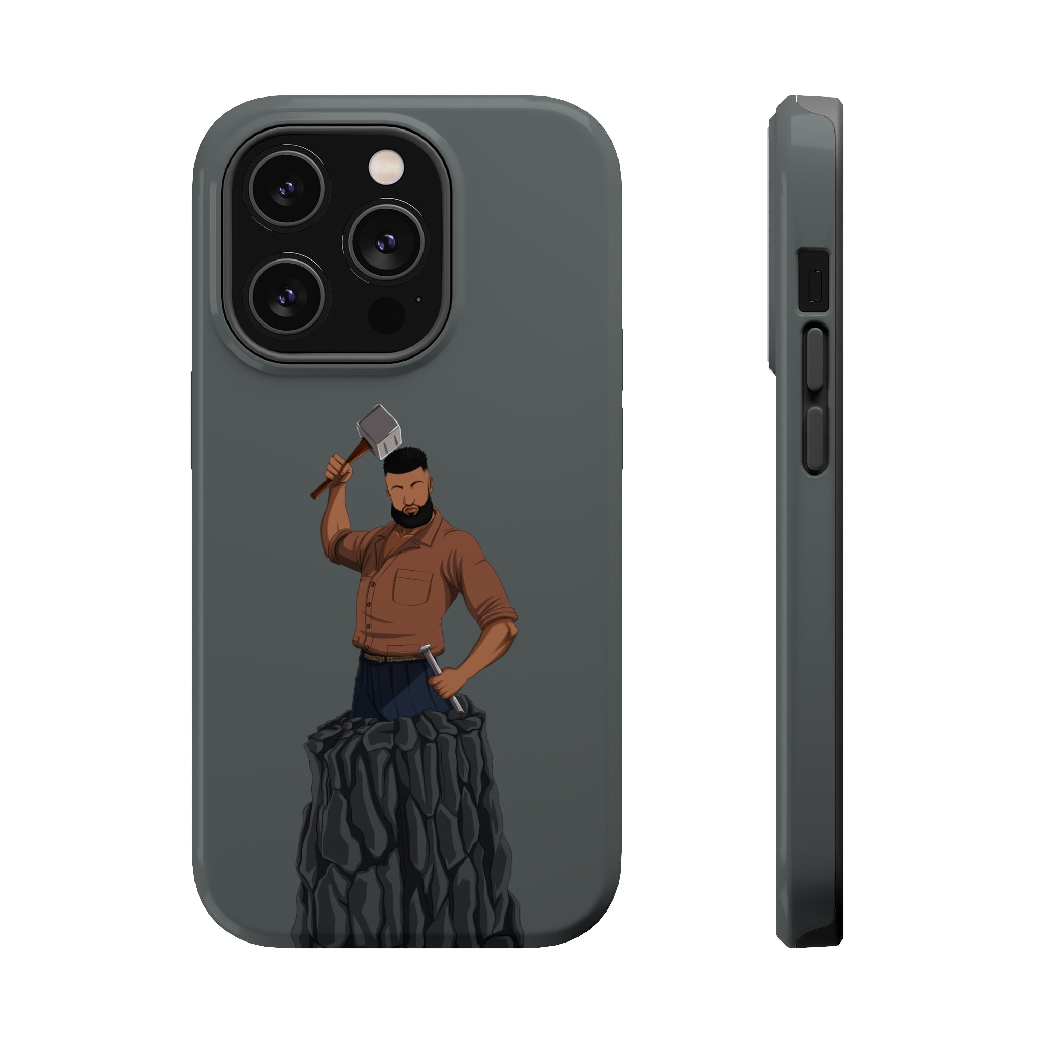 A person working hard to better his/herself - MagSafe Tough Case - Self-Made Man #9 - Breakthrough Collection