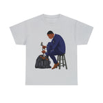 A person working hard to better his/herself - Heavy Cotton Self-Made T-shirt - Self-Made Man #11 - Breakthrough Collection