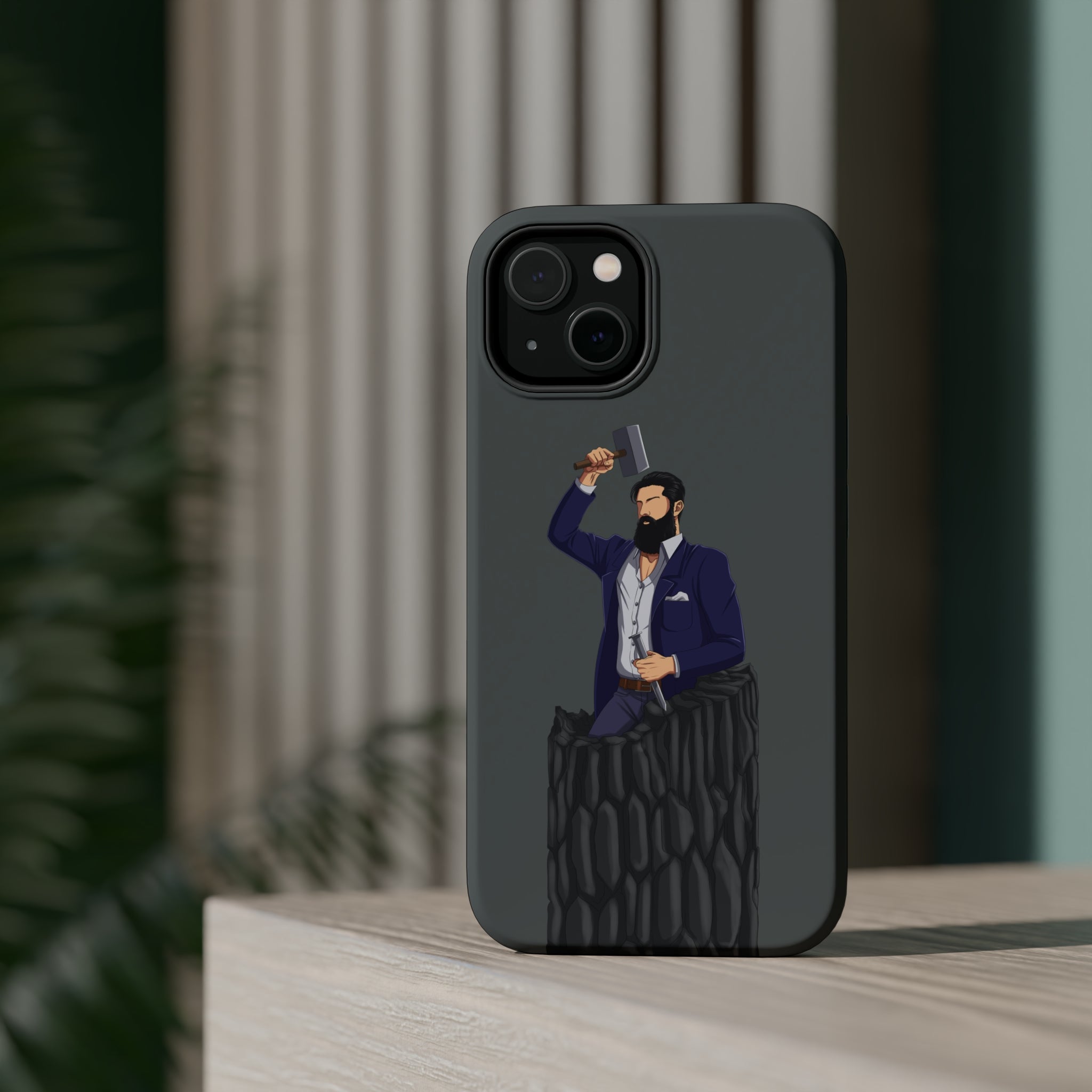A person working hard to better his/herself - MagSafe Tough Case - Self-Made Man #12 - Breakthrough Collection