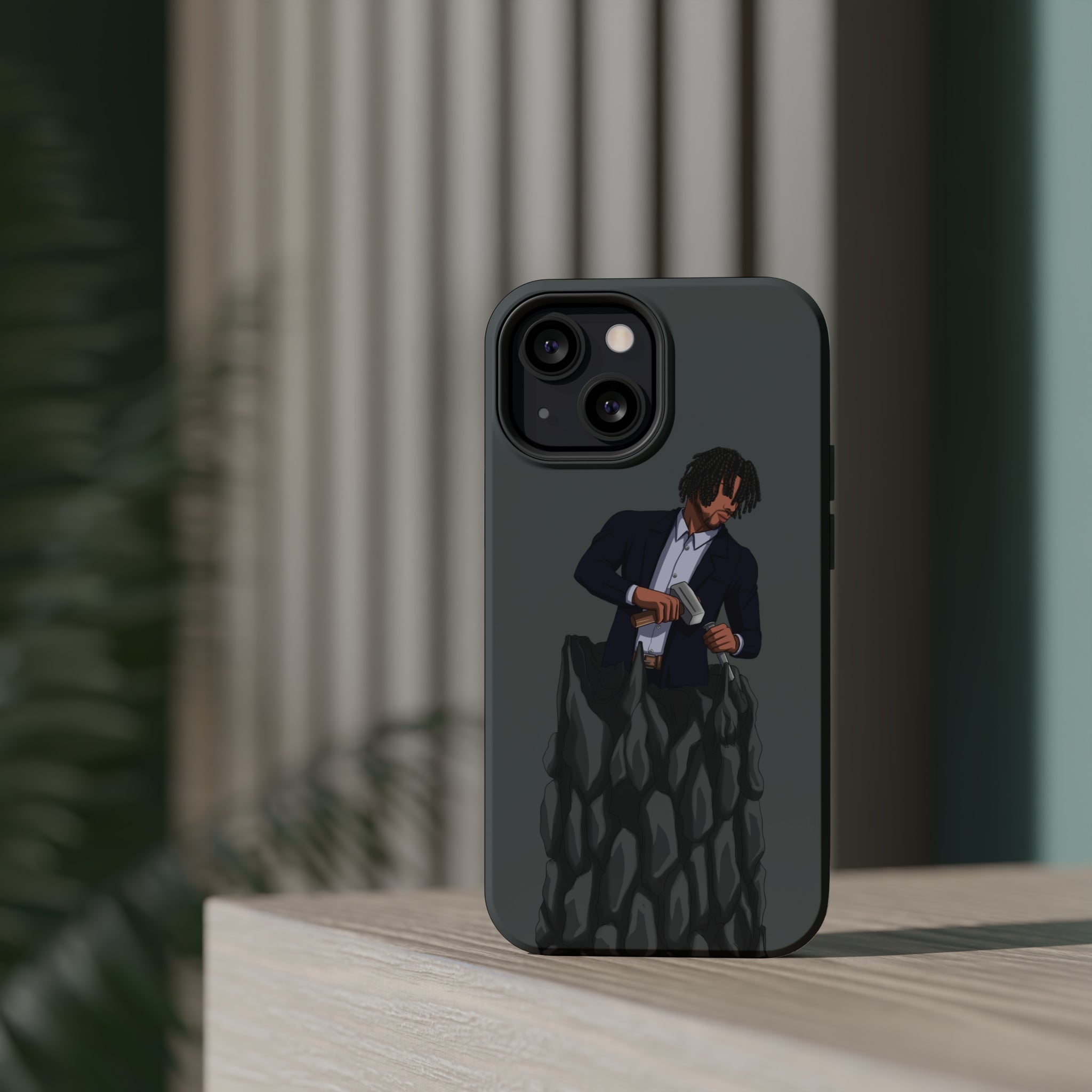 A person working hard to better his/herself - MagSafe Tough Case - Self-Made Man #4 - Breakthrough Collection