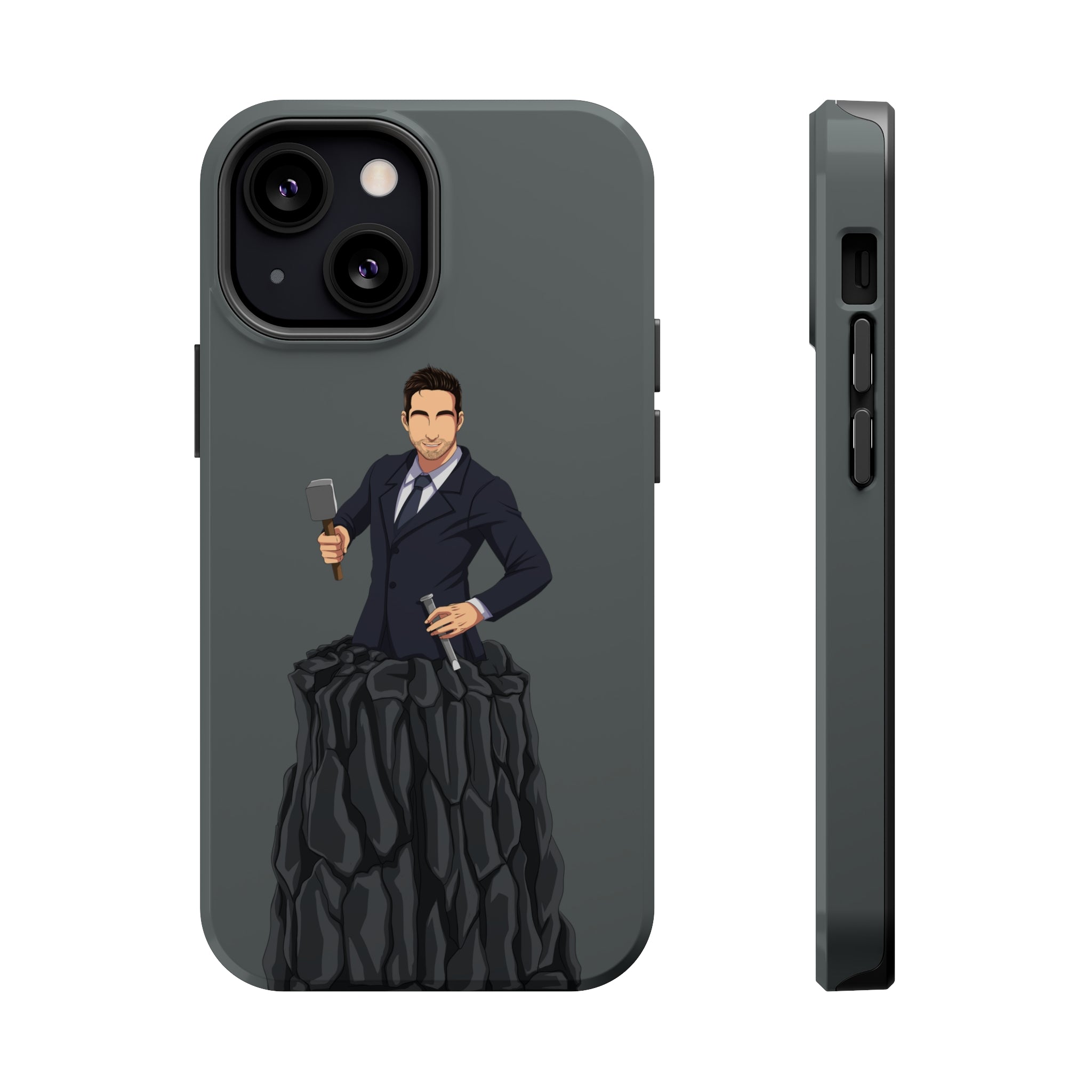 A person working hard to better his/herself - MagSafe Tough Case - Self-Made Man #3 - Breakthrough Collection