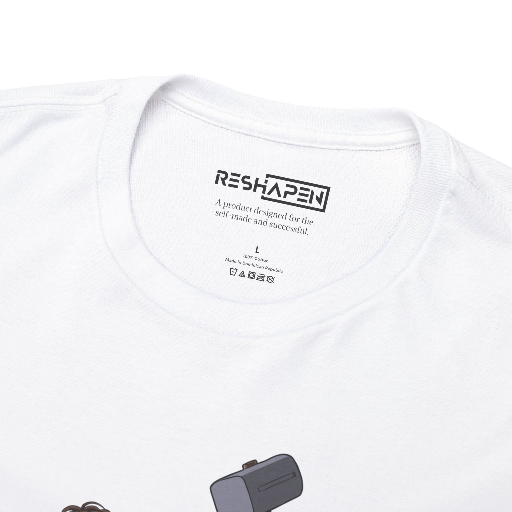 A person working hard to better his/herself - Heavy Cotton Self-Made T-shirt - Man #17