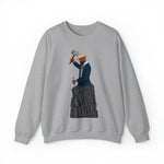 A person working hard to better his/herself - Self-Made Sweatshirt Heavy Blend™ Crewneck - Man #7 - Breakthrough Collection