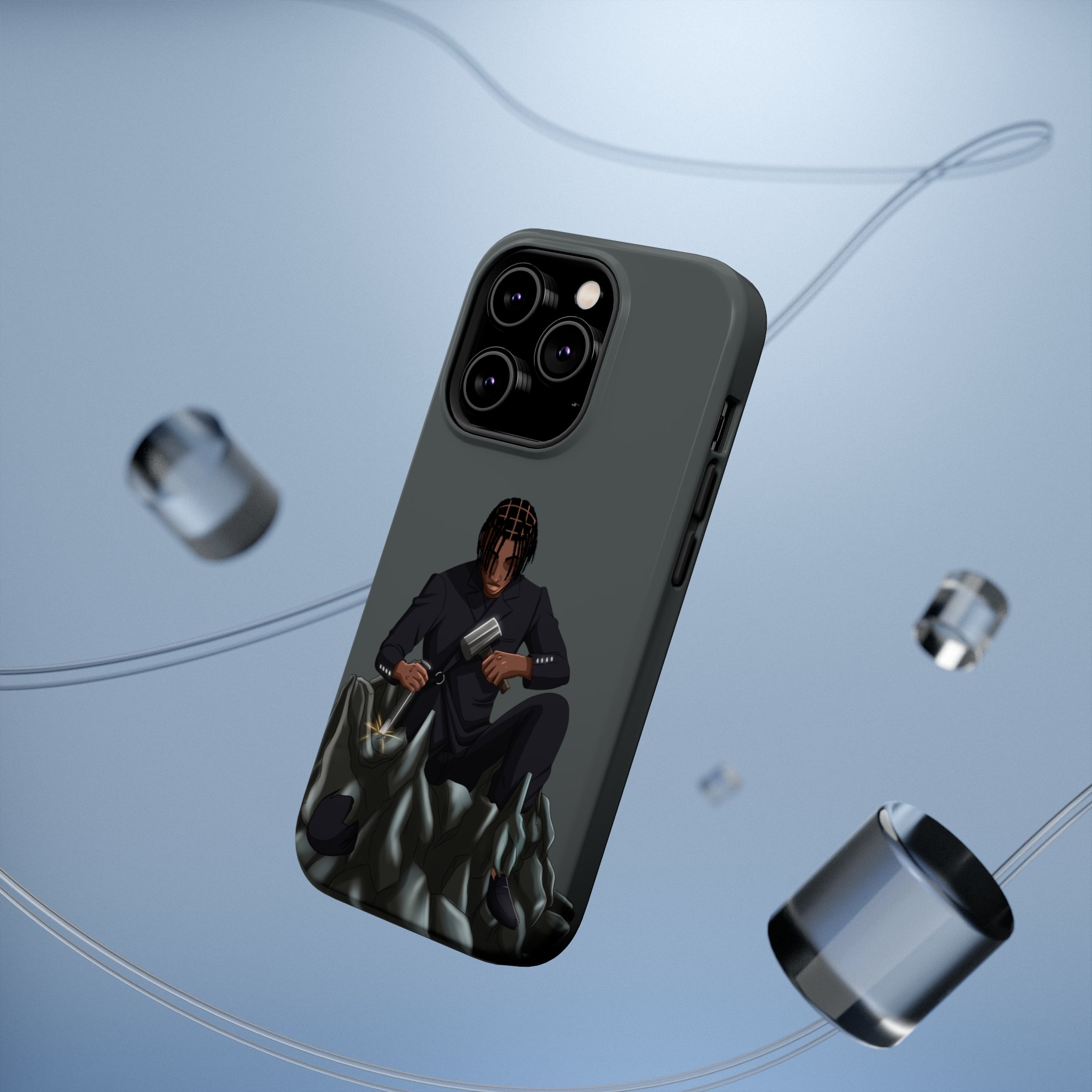 A person working hard to better his/herself - MagSafe Tough Case - Self-Made Man #13 - Breakthrough Collection