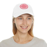 A person working hard to better his/herself - Self-Made Entrepreneur Hat with Leather Patch (Round) - Breakthrough Collection