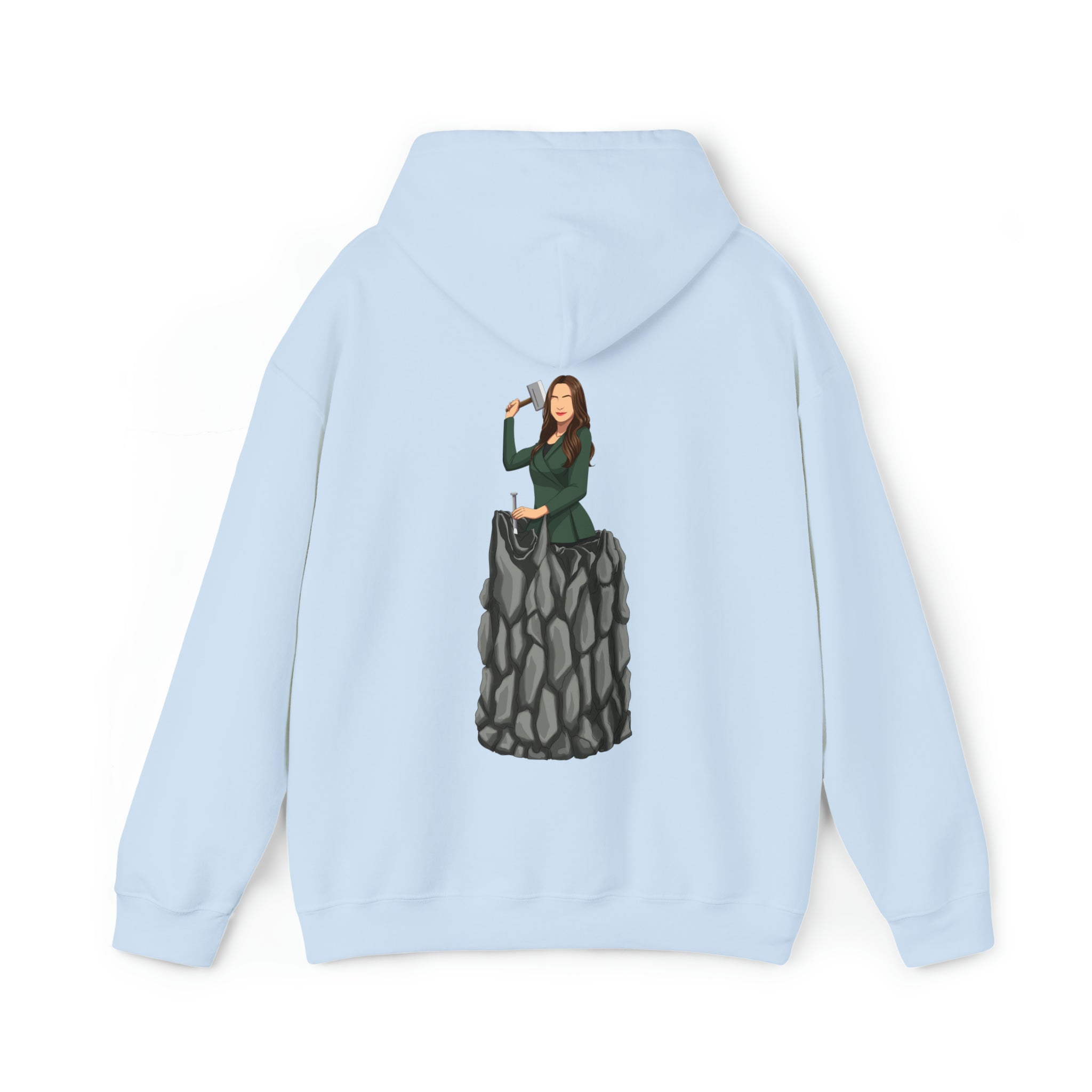 A person working hard to better his/herself - Heavy Blend™ Self-Made Hoodie - woman #5 - Breakthrough Collection