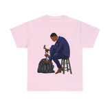 A person working hard to better his/herself - Heavy Cotton Self-Made T-shirt - Self-Made Man #11 - Breakthrough Collection