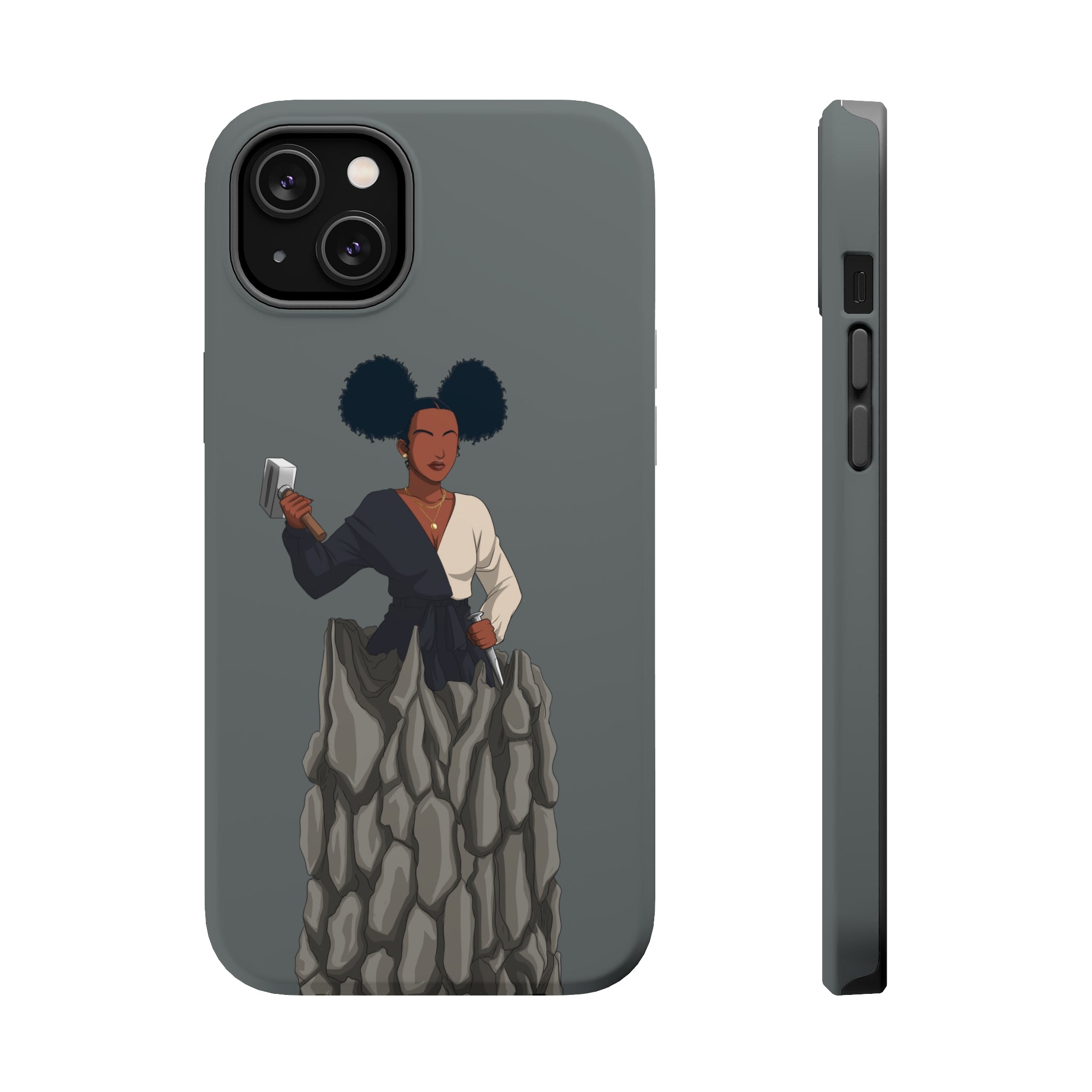 A person working hard to better his/herself - MagSafe Tough Case - self-made woman #10 - Breakthrough Collection