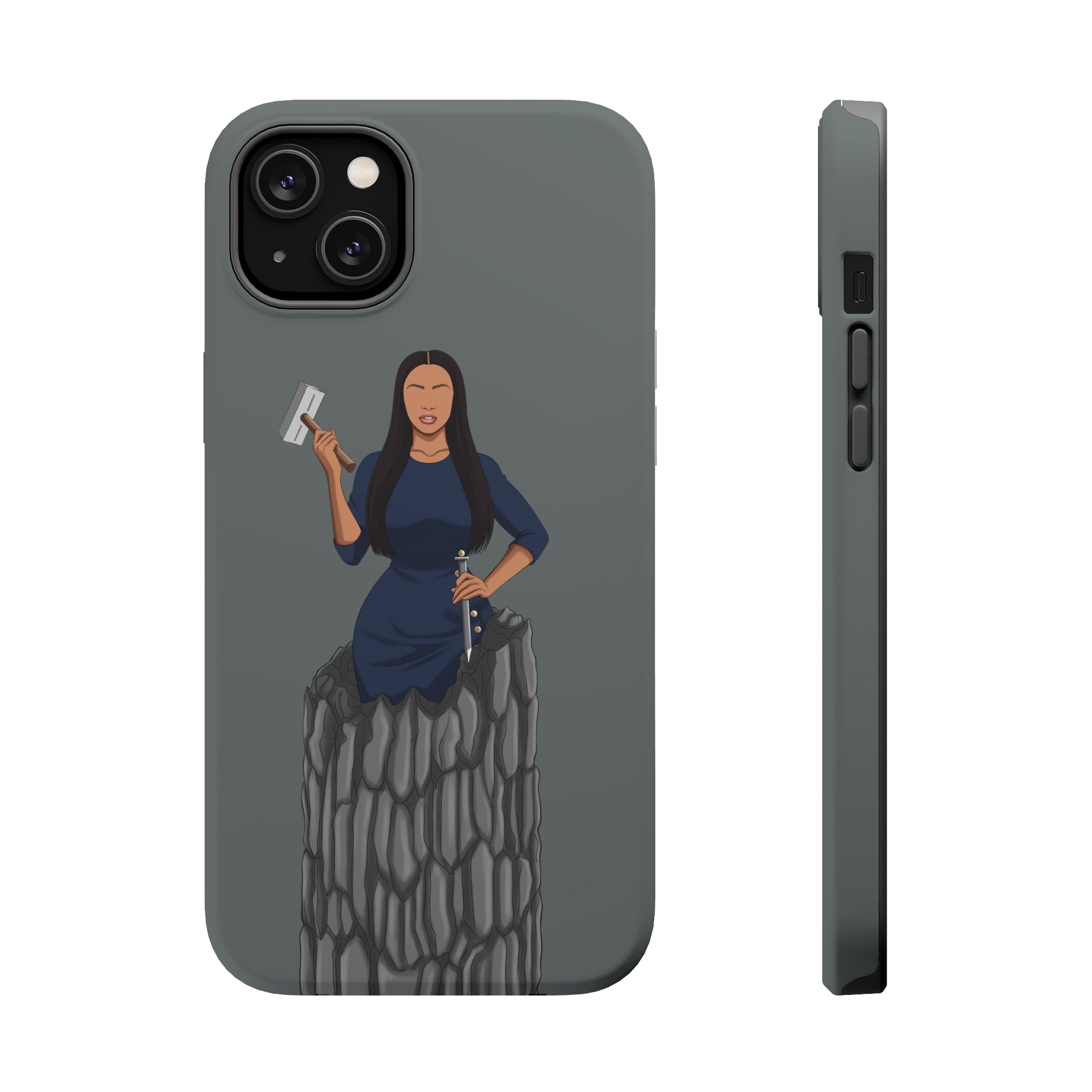 A person working hard to better his/herself - Magsafe Tough Case - self-made woman #6 - Breakthrough Collection