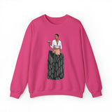 A person working hard to better his/herself - Self-Made Sweatshirt Heavy Blend™ Crewneck - woman #1 - Breakthrough Collection