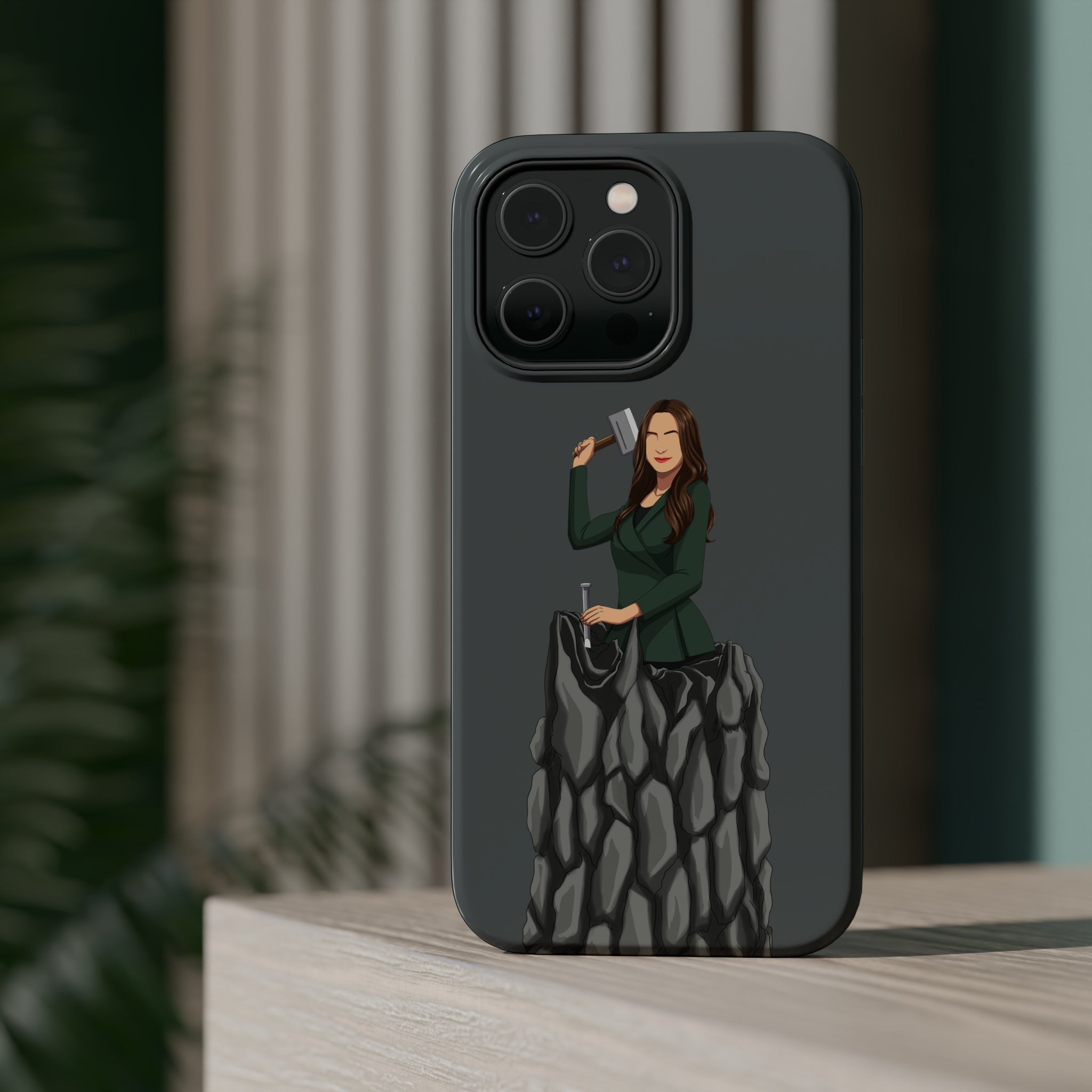 A person working hard to better his/herself - MagSafe Tough Case - self-made woman #5 - Breakthrough Collection