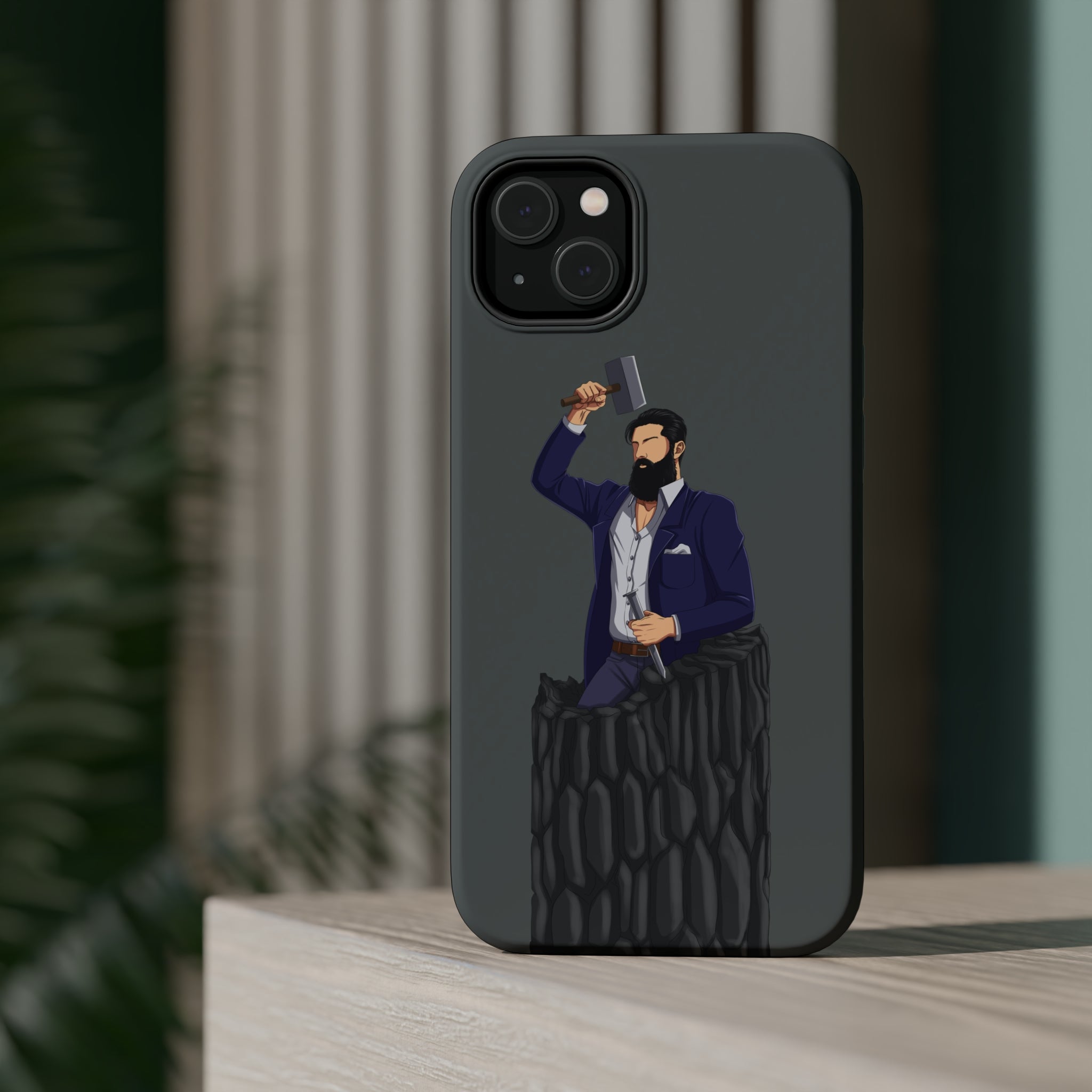 A person working hard to better his/herself - MagSafe Tough Case - Self-Made Man #12 - Breakthrough Collection