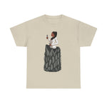 A person working hard to better his/herself - Heavy Cotton Self-Made T-shirt - self-made woman #4 - Breakthrough Collection