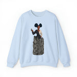 A person working hard to better his/herself - Self-Made Sweatshirt Heavy Blend™ Crewneck - woman #10 - Breakthrough Collection