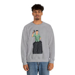 A person working hard to better his/herself - Heavy Blend™ Crewneck Sweatshirt - Man #15 - Breakthrough Collection