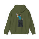 A person working hard to better his/herself - Heavy Blend™ Self-Made Hoodie - Man #10