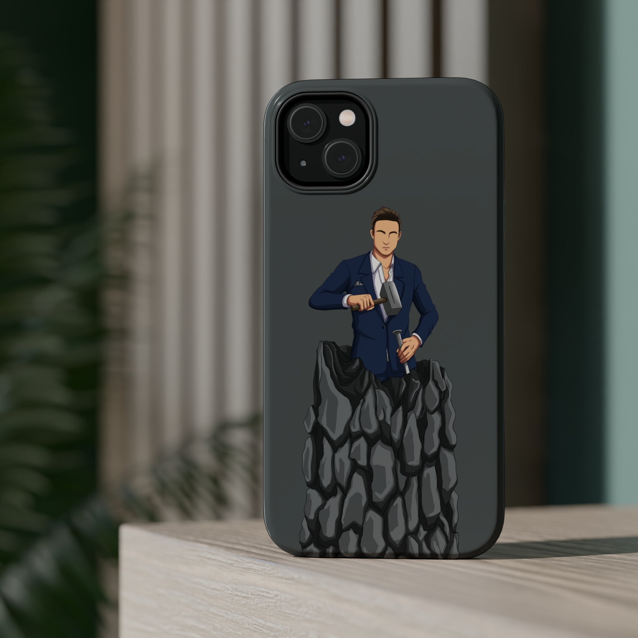 A person working hard to better his/herself - MagSafe Tough Case - Self-Made Man #5 - Breakthrough Collection