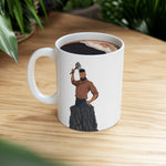 A person working hard to better his/herself - Ceramic Mug 11oz - Self-Made Man #9 - Breakthrough Collection