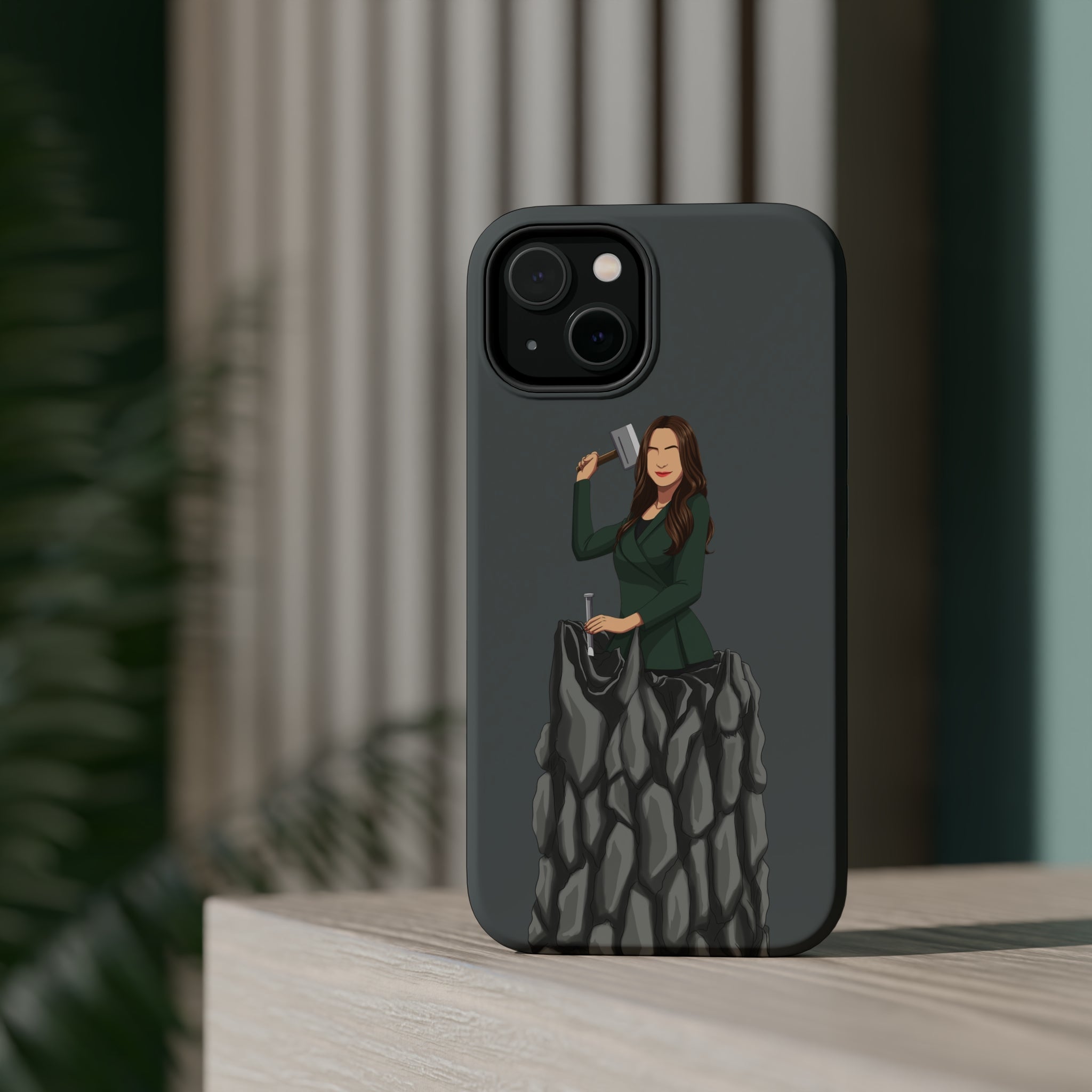 A person working hard to better his/herself - MagSafe Tough Case - self-made woman #5 - Breakthrough Collection