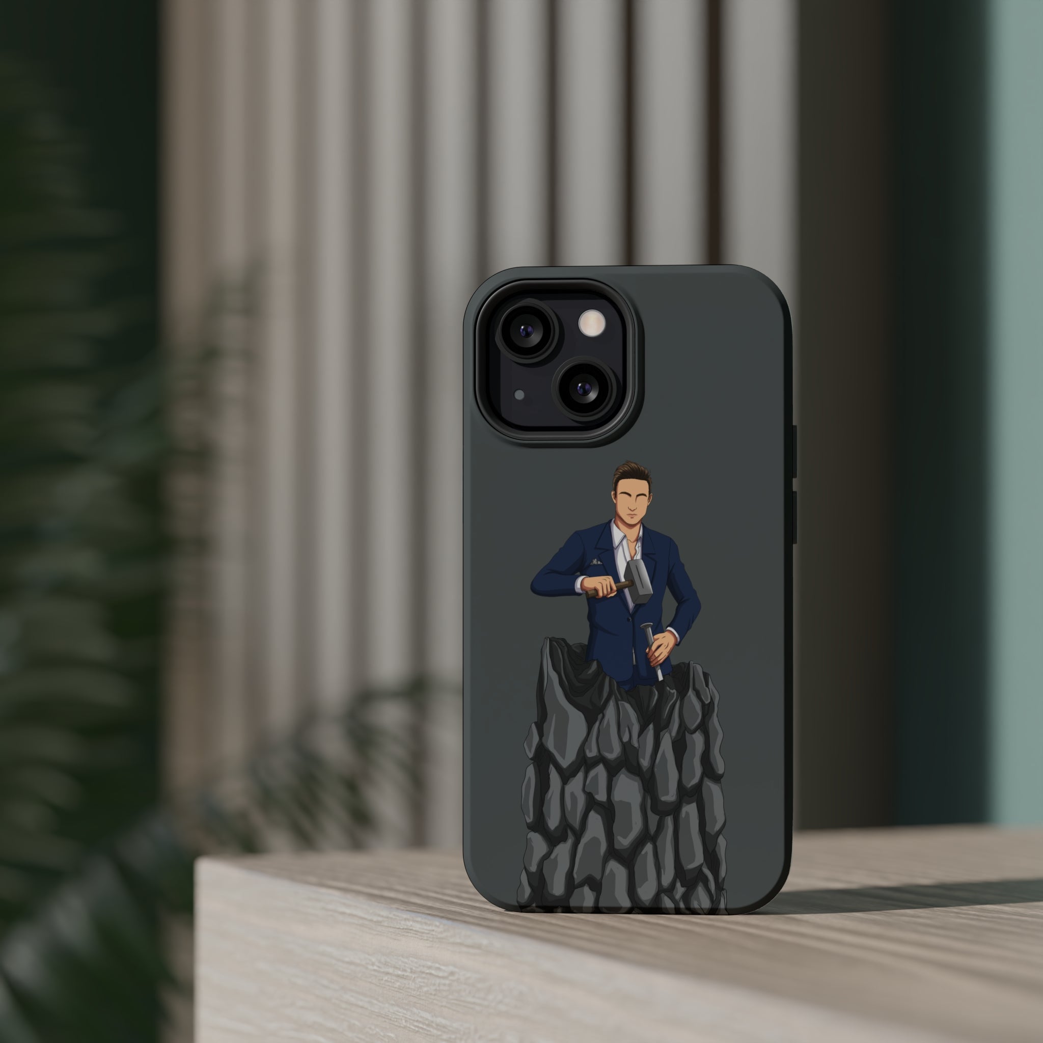 A person working hard to better his/herself - MagSafe Tough Case - Self-Made Man #5 - Breakthrough Collection