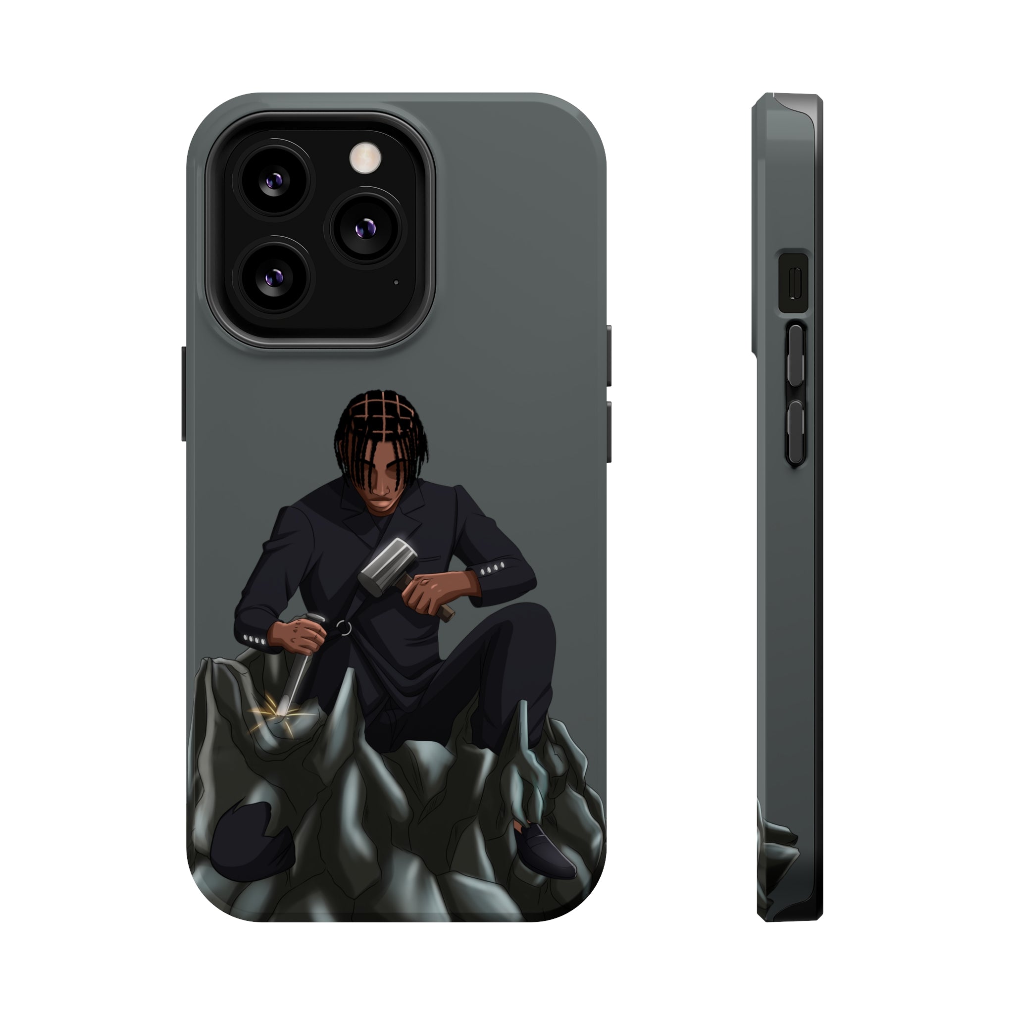 A person working hard to better his/herself - MagSafe Tough Case - Self-Made Man #13 - Breakthrough Collection
