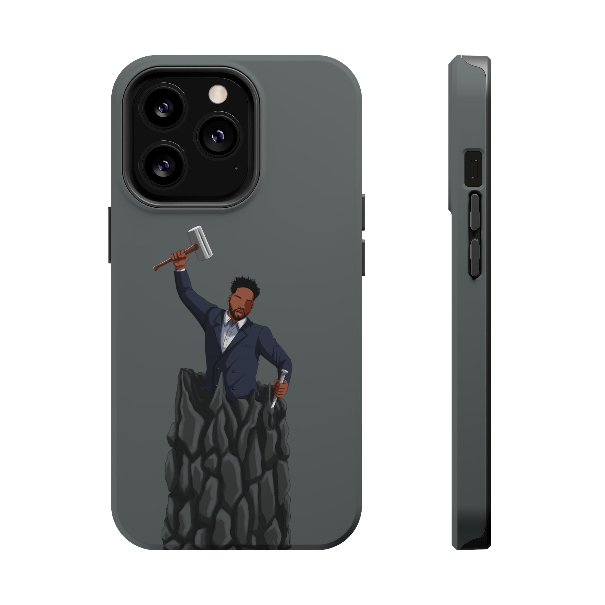 A person working hard to better his/herself - MagSafe Tough Case - Self-Made Man #1 - Breakthrough Collection