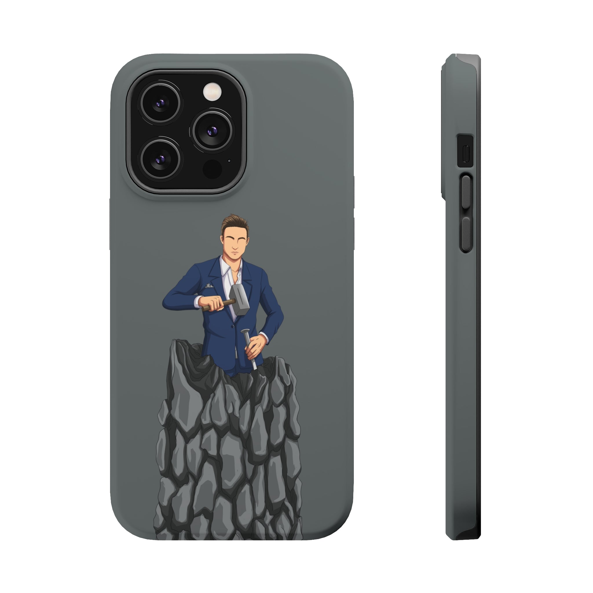 A person working hard to better his/herself - MagSafe Tough Case - Self-Made Man #5 - Breakthrough Collection