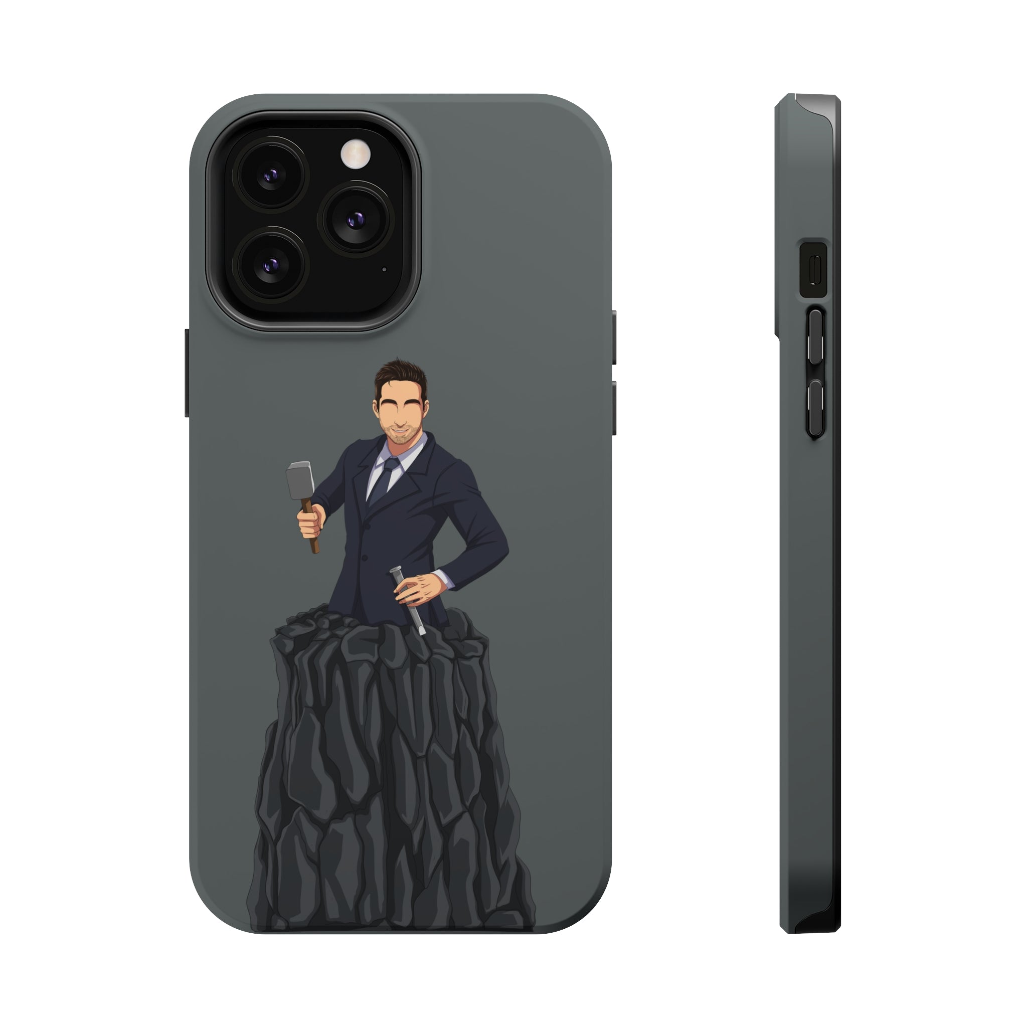 A person working hard to better his/herself - MagSafe Tough Case - Self-Made Man #3 - Breakthrough Collection