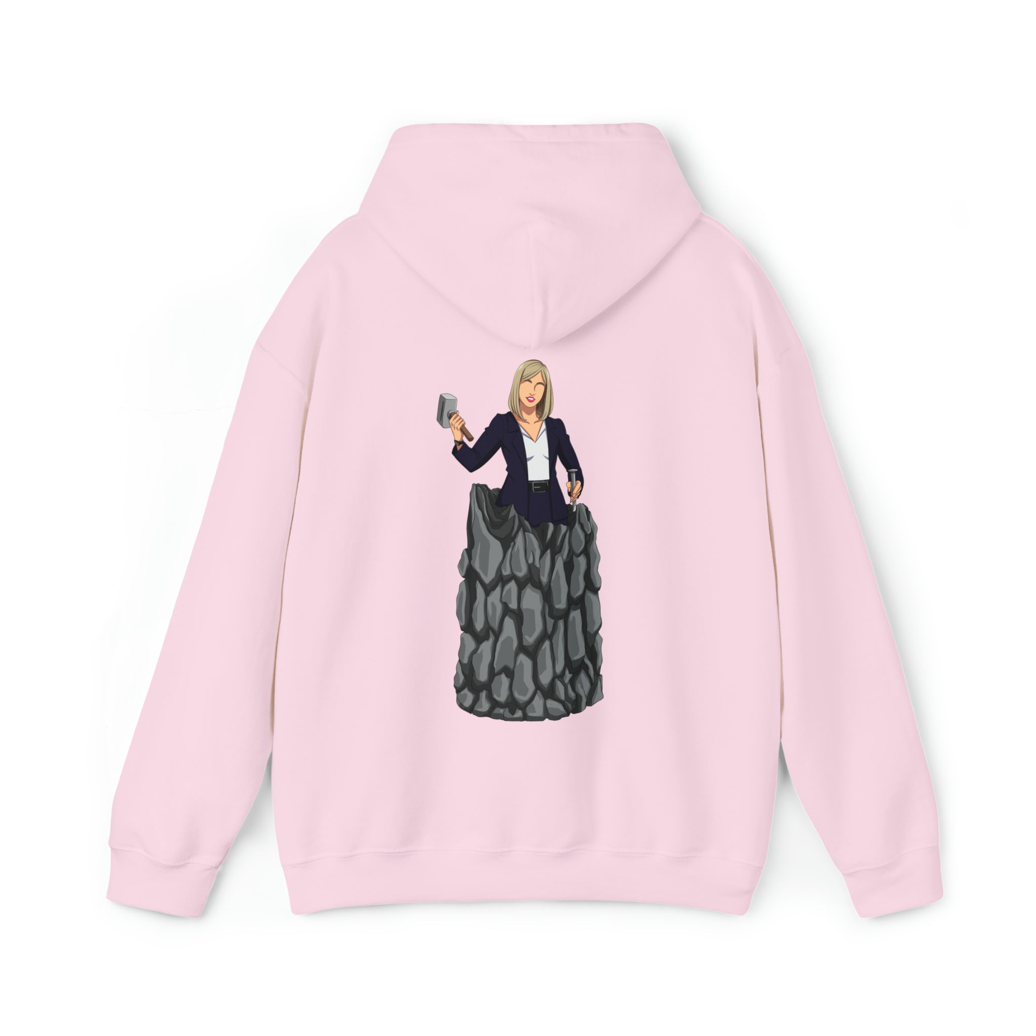 A person working hard to better his/herself - Heavy Blend™ Self-Made Hoodie - woman #3 - Breakthrough Collection