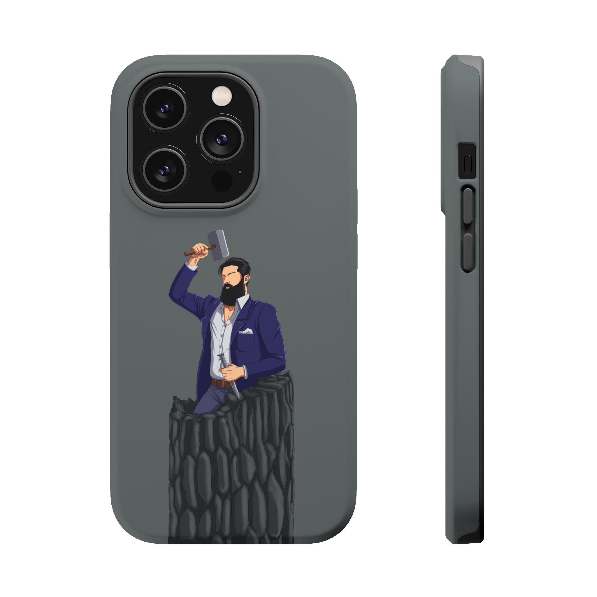 A person working hard to better his/herself - MagSafe Tough Case - Self-Made Man #12 - Breakthrough Collection