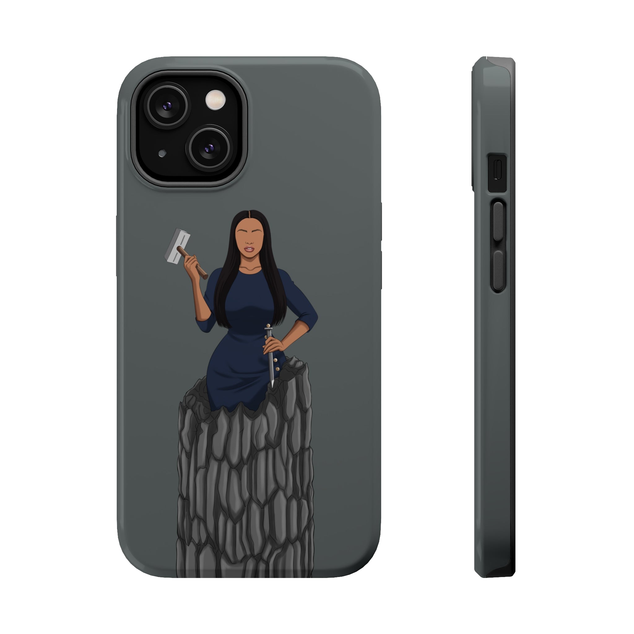 A person working hard to better his/herself - Magsafe Tough Case - self-made woman #6 - Breakthrough Collection