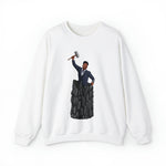 A person working hard to better his/herself - Self-Made Sweatshirt Heavy Blend™ Crewneck - Man #1 - Breakthrough Collection