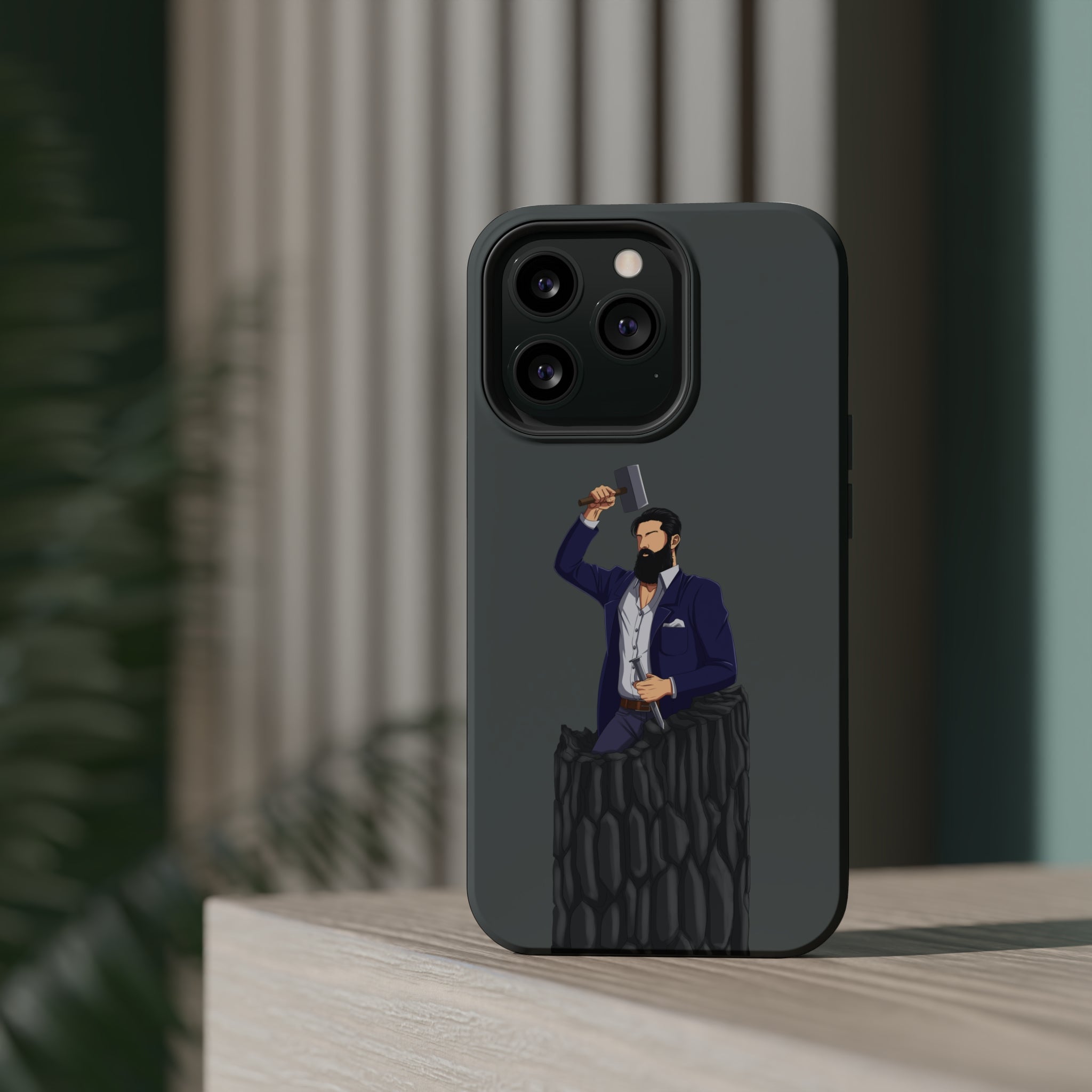 A person working hard to better his/herself - MagSafe Tough Case - Self-Made Man #12 - Breakthrough Collection