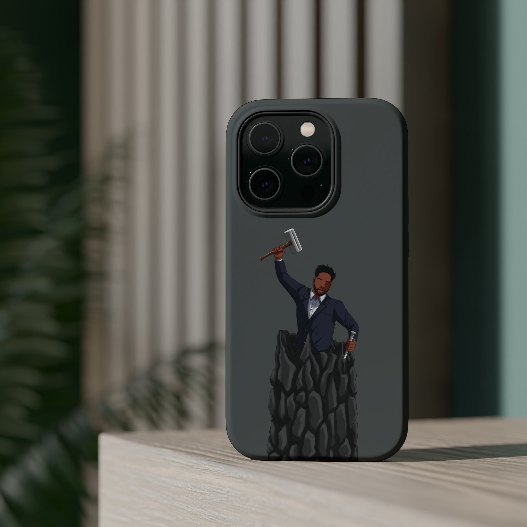 A person working hard to better his/herself - MagSafe Tough Case - Self-Made Man #1 - Breakthrough Collection