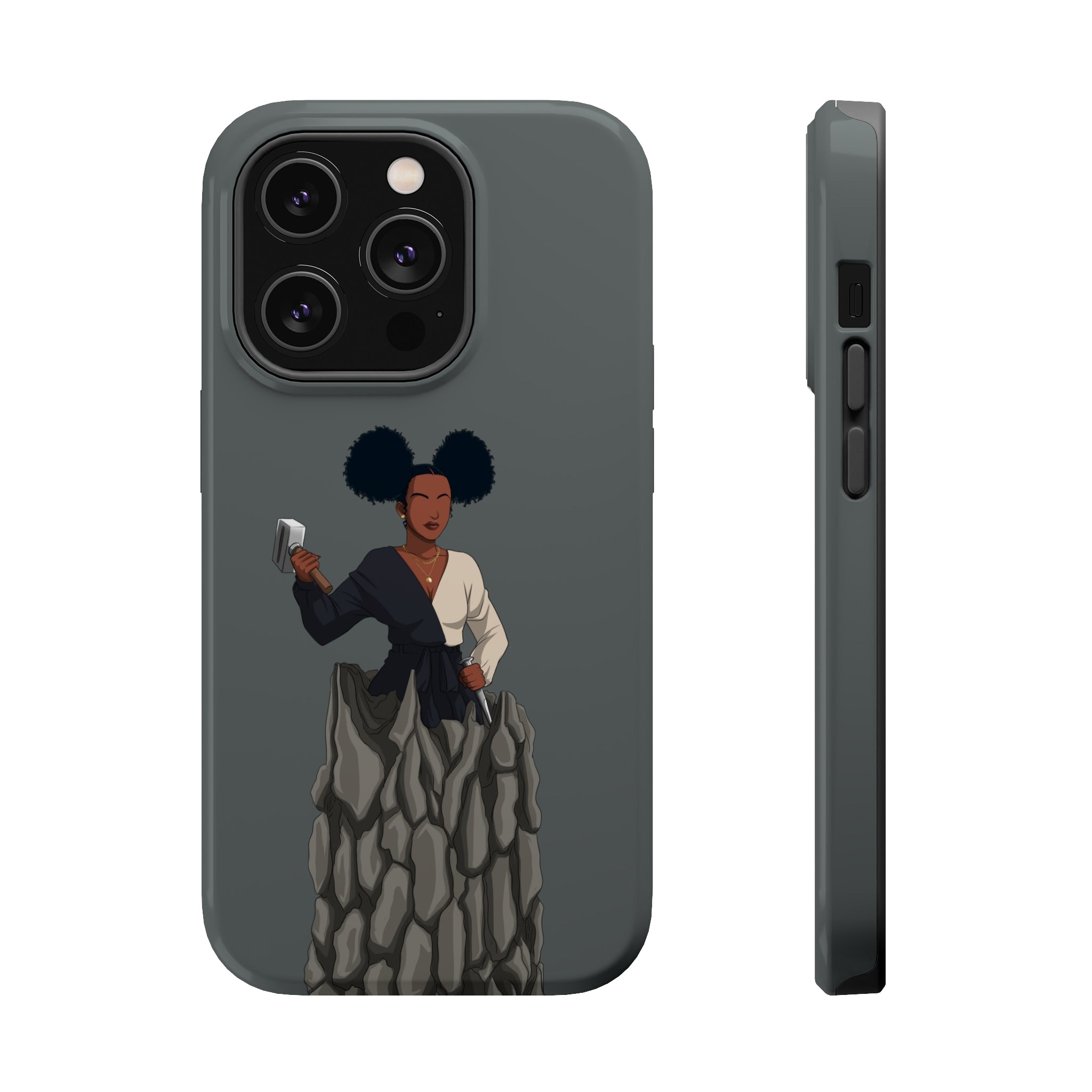 A person working hard to better his/herself - MagSafe Tough Case - self-made woman #10 - Breakthrough Collection