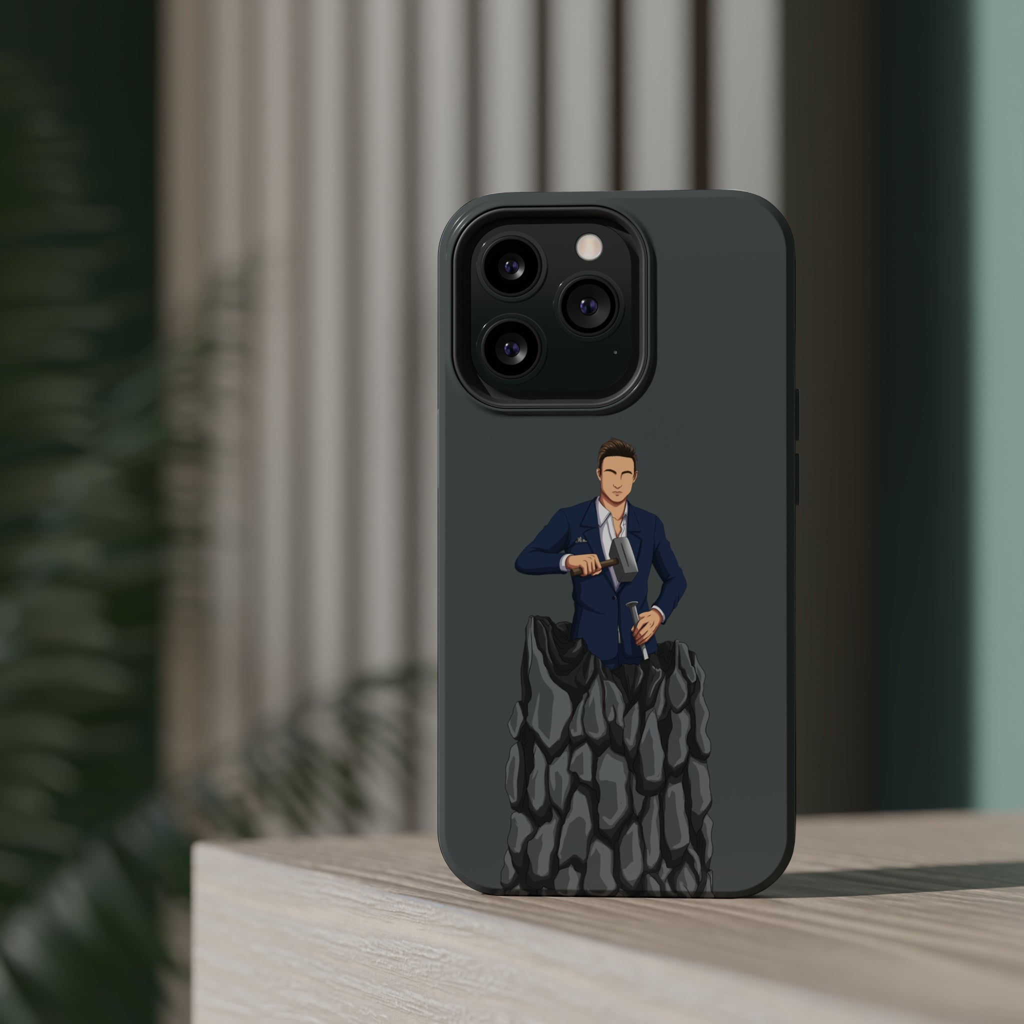 A person working hard to better his/herself - MagSafe Tough Case - Self-Made Man #5 - Breakthrough Collection