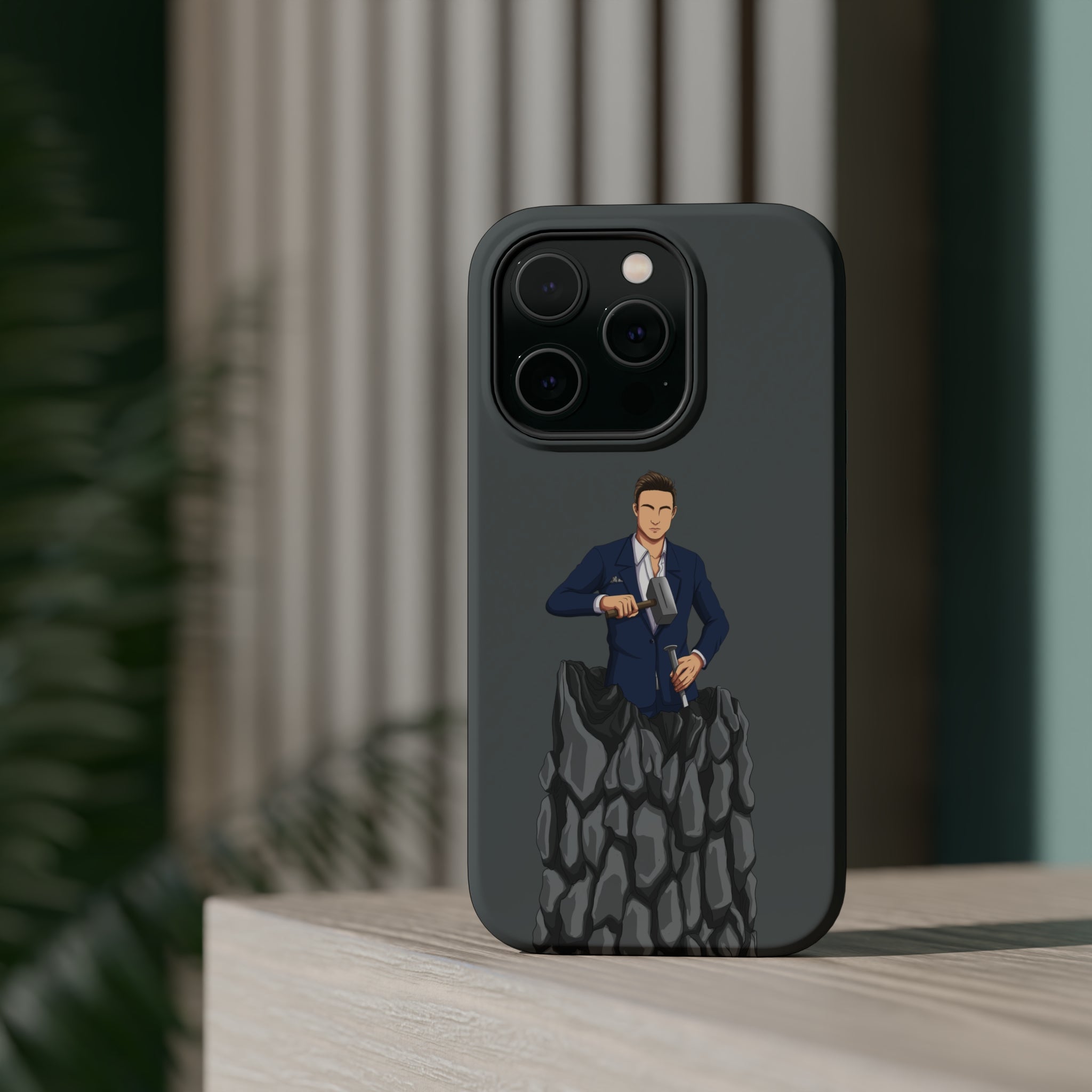 A person working hard to better his/herself - MagSafe Tough Case - Self-Made Man #5 - Breakthrough Collection