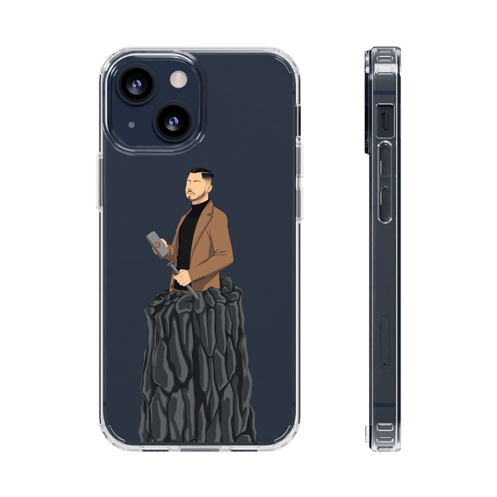 A person working hard to better his/herself - Clear Case - Self-Made Man #14 - Breakthrough Collection