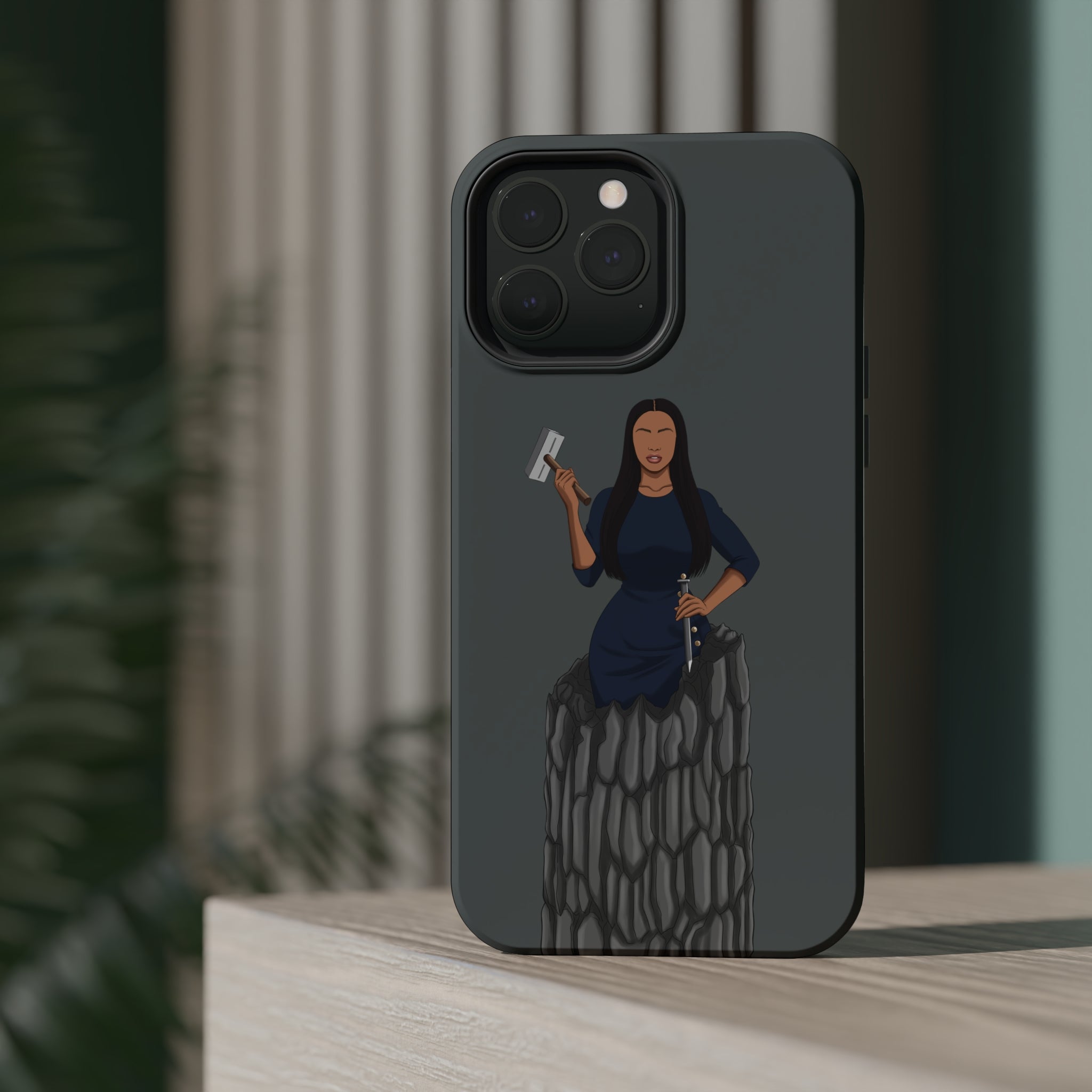 A person working hard to better his/herself - Magsafe Tough Case - self-made woman #6 - Breakthrough Collection