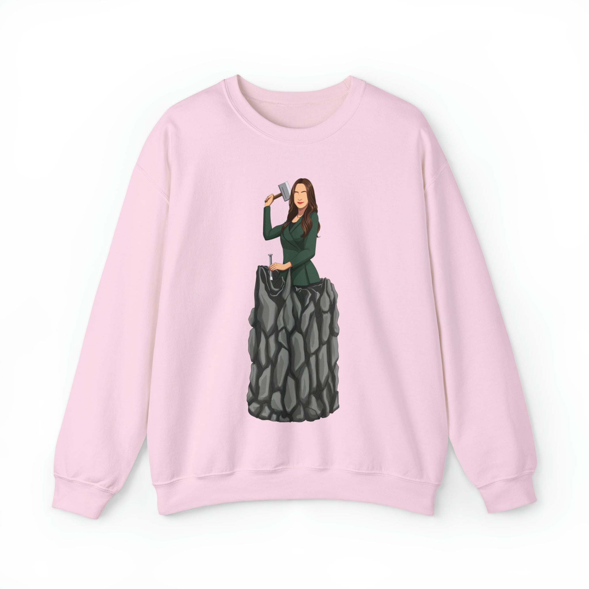 A person working hard to better his/herself - Self-Made Sweatshirt Heavy Blend™ Crewneck - Woman #5
