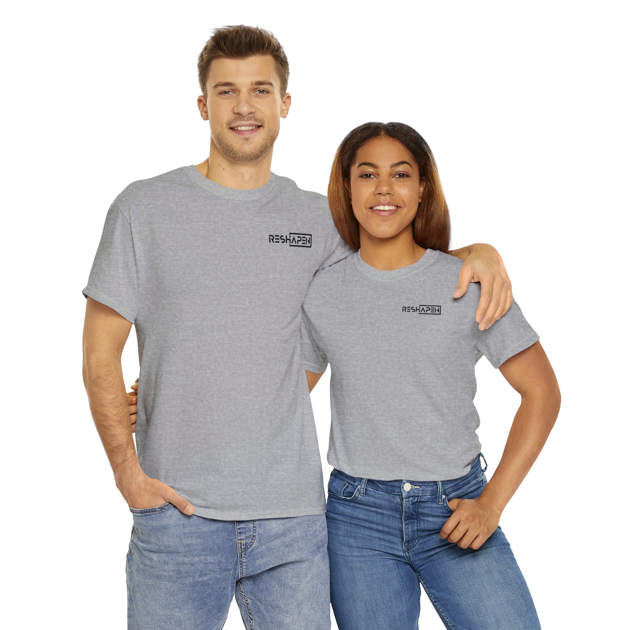 A person working hard to better his/herself - Heavy Cotton Self-Made T-shirt - Reshapen