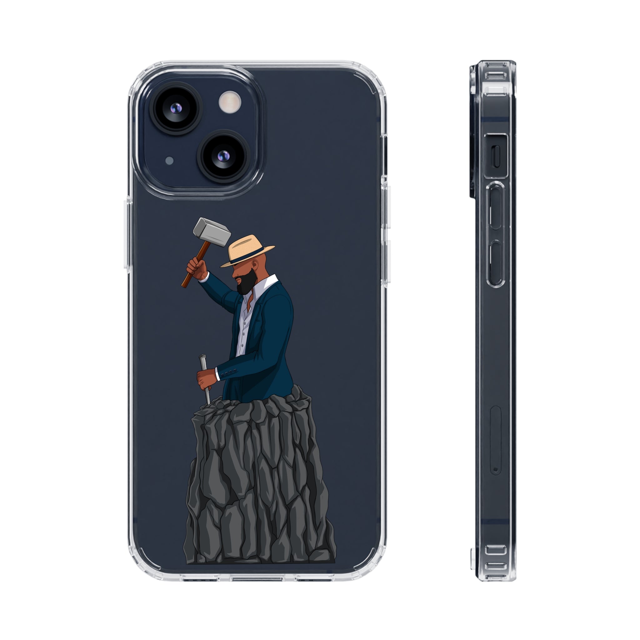 A person working hard to better his/herself - Clear Case - Self-Made Man #7 - Breakthrough Collection