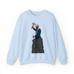 A person working hard to better his/herself - Self-Made Sweatshirt Heavy Blend™ Crewneck - Man #7 - Breakthrough Collection