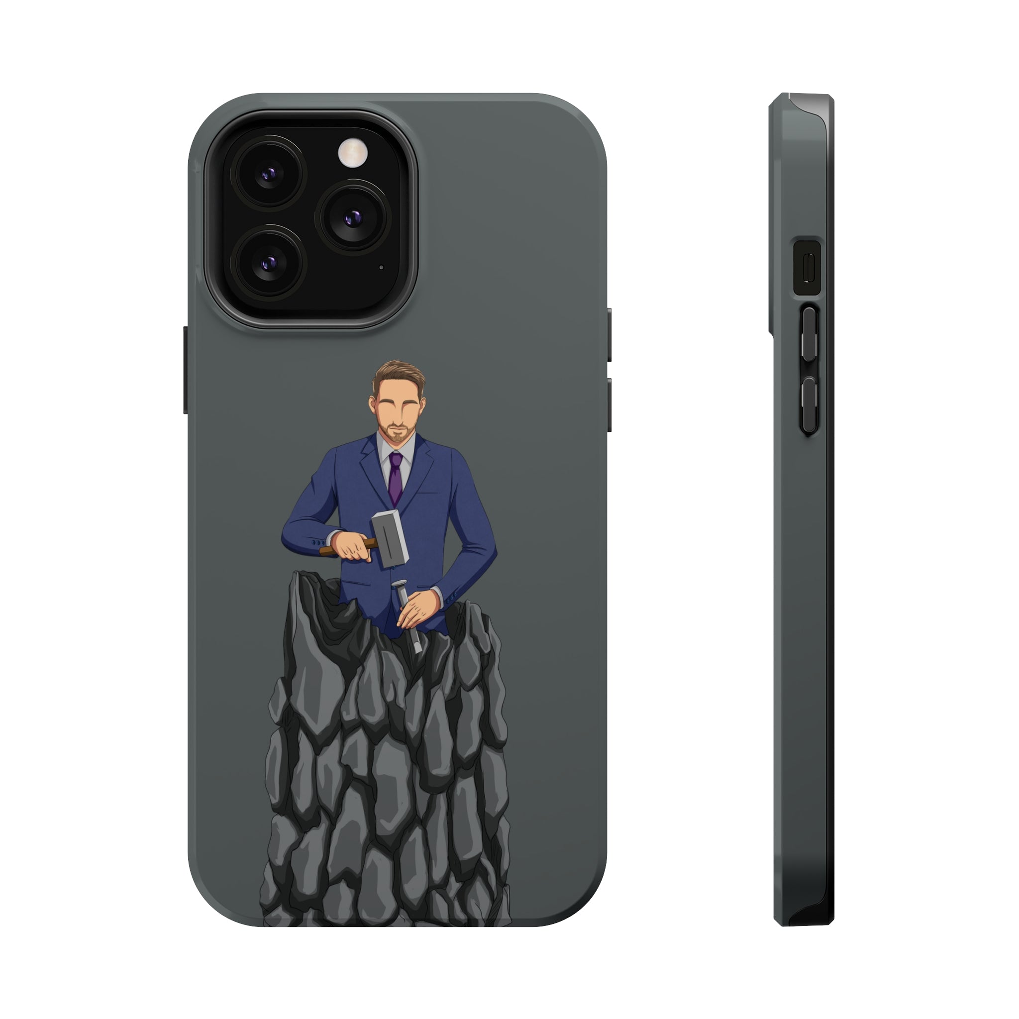A person working hard to better his/herself - MagSafe Tough Case - Self-Made Man #8 - Breakthrough Collection