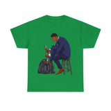 A person working hard to better his/herself - Heavy Cotton Self-Made T-shirt - Self-Made Man #11 - Breakthrough Collection