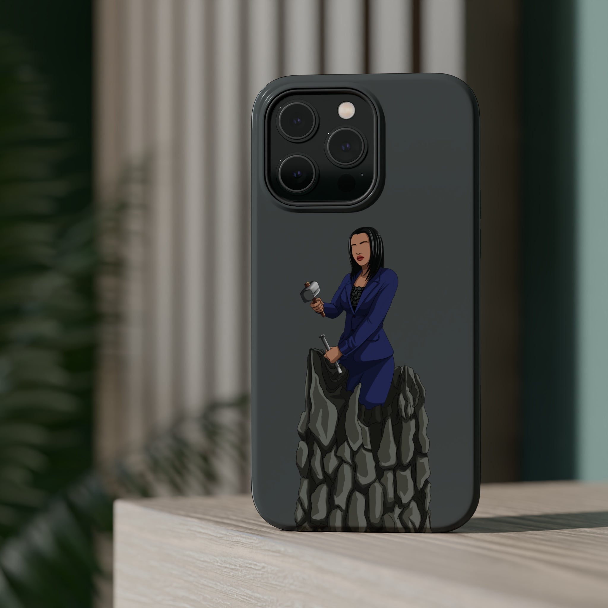 A person working hard to better his/herself - MagSafe Tough Case - self-made woman #2 - Breakthrough Collection
